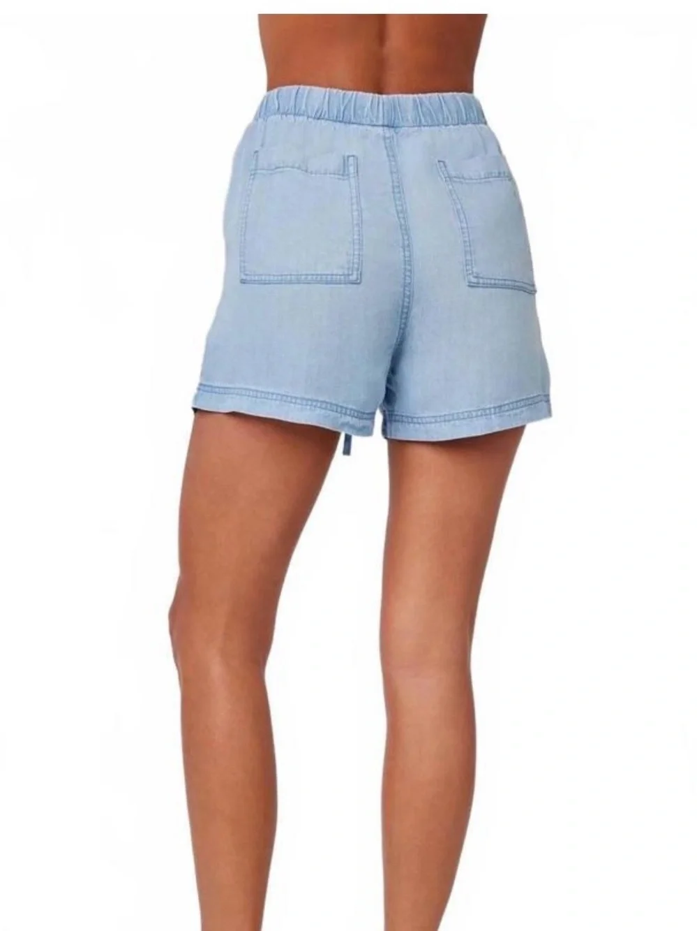 NEW Bella Dahl Drawstring Pocket Short in Coastal Spray - Picture 2 of 9